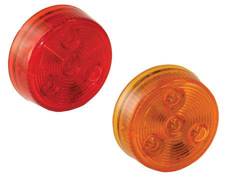 5622102 - 2 Inch Red Round Marker/Clearance Light with 4 LED Kit (Includes Grommet)