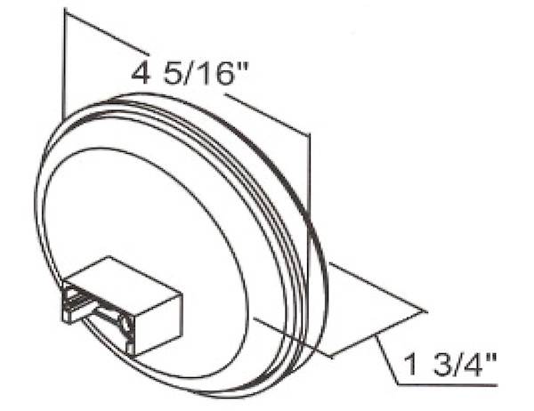 5624357 - 4 Inch Round Backup Light with 7 LEDs