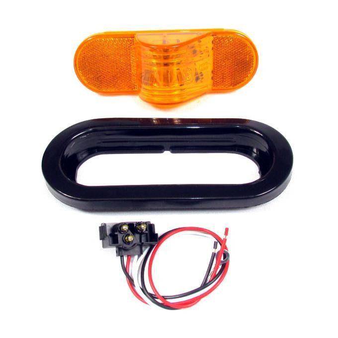 F235179 6" AMBR OVAL TURN LED