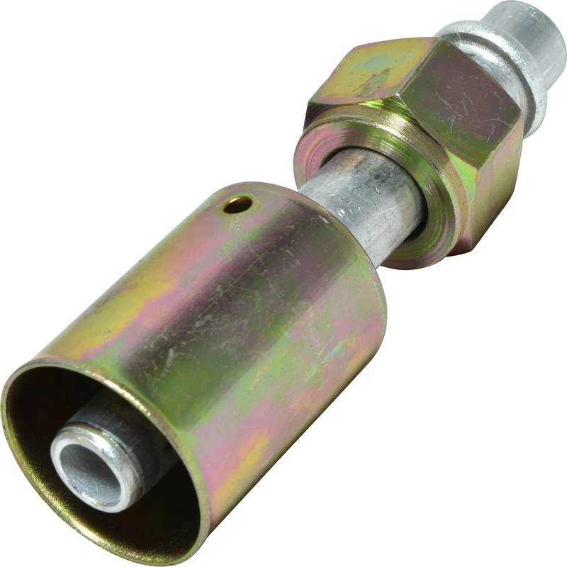 FT 0075C 8FOR-8BL ALUMINUM STRAIGHT FEMALE O-RING BEADLOCK FITTING