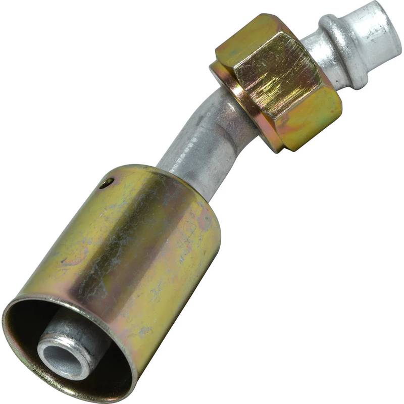 FT 0081C 8FOR-8BL ALUMINUM 45º MALE O-RING BEADLOCK FITTING
