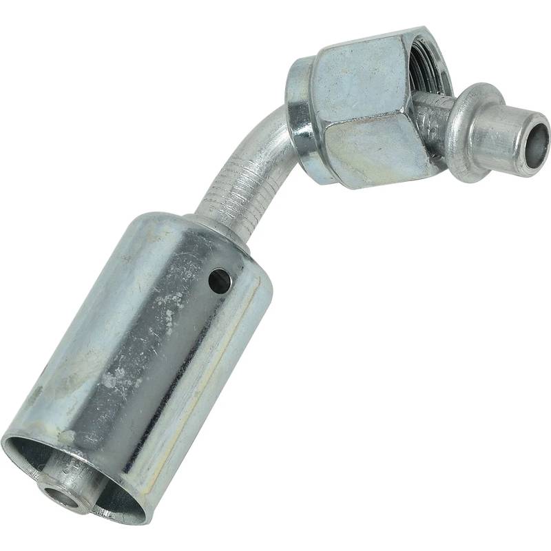 FT 0084C 6FOR-6BL ALUMINUM 90° MALE O-RING BEADLOCK FITTING