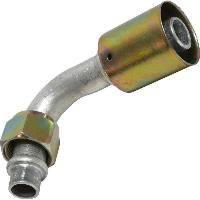 FT 0088C 10FOR-12BL ALUMINUM 90º MALE O-RING BEADLOCK FITTING