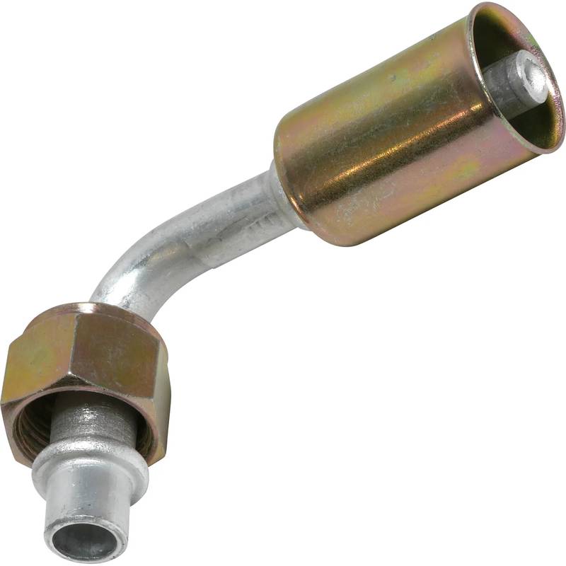 FT 0089C 8FOR-6BL ALUMINUM 90° MALE O-RING BEADLOCK FITTING