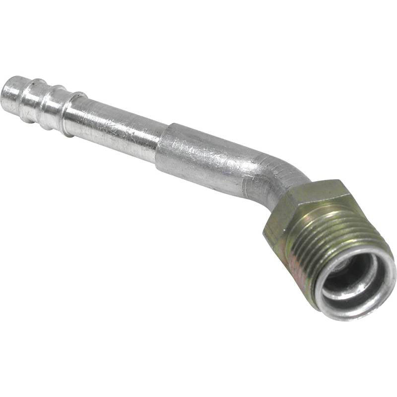 FT 0553C 6MIO-6BB ALUMINUM 45° MALE INSERT O-RING BARB FITTING
