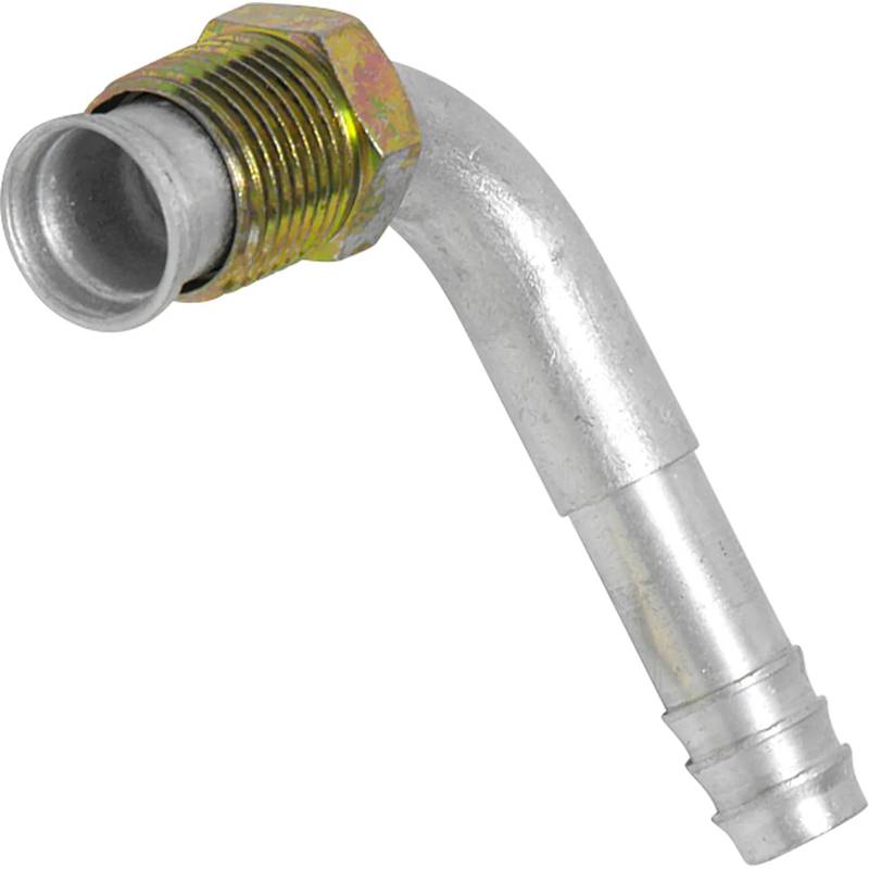 FT 0559C 10MIO-10BB ALUMINUM 90º MALE INSERT O-RING BARB FITTING