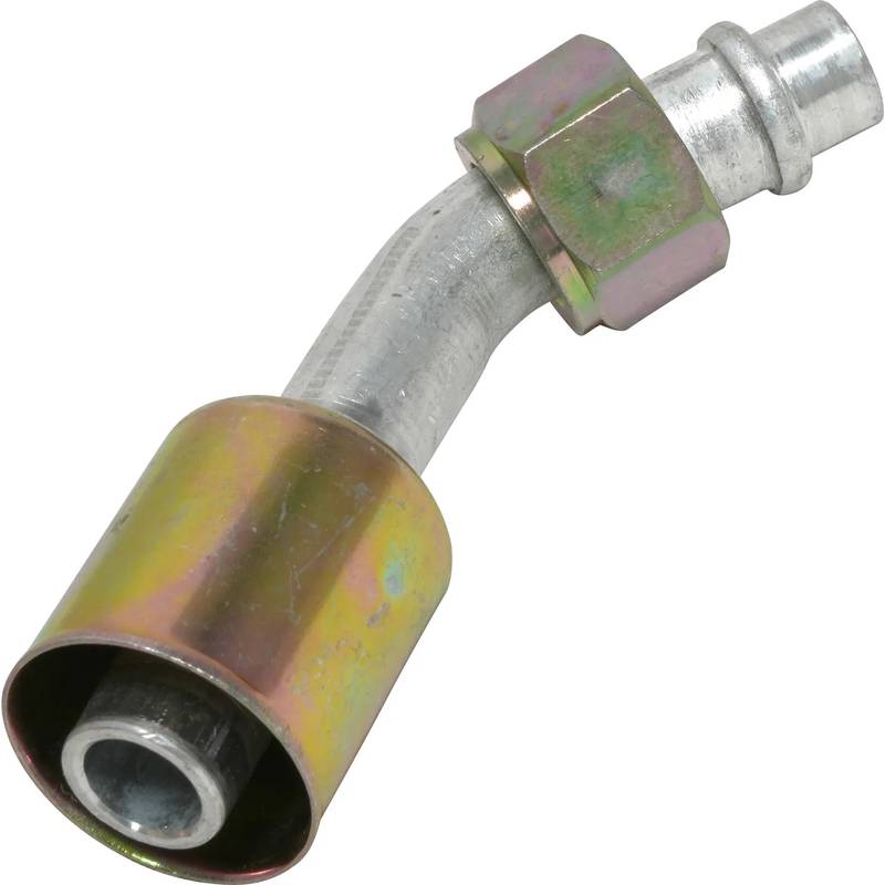 FT 1317C 10FOR-6BL-STR ALUMINUM 45° FEMALE O-RING BEADLOCK FITTING