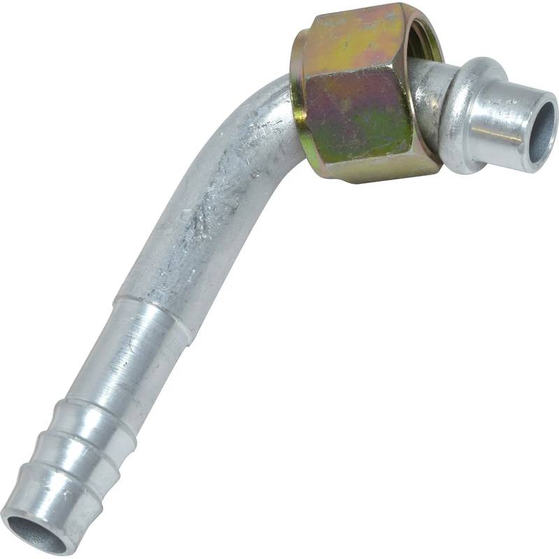 FT 1322C 8FOR-8BB ALUMINUM 90º FEMALE O-RING BARB FITTING