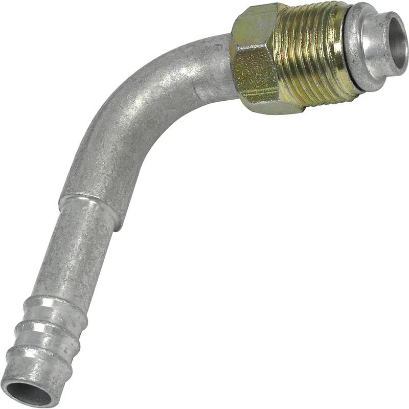 FT 1422C 8MOR-8BB ALUMINUM 90º MALE O-RING BARB FITTING