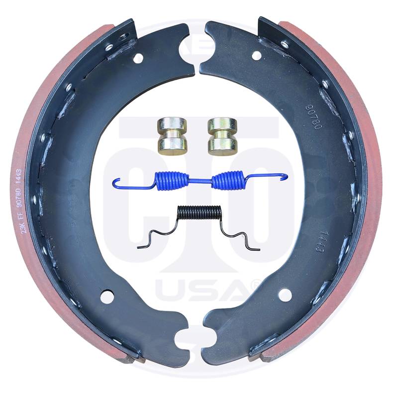 CTO-1443E NEW BRAKE SHOE KIT 23K (FRONT, 4" EATON STYLE)