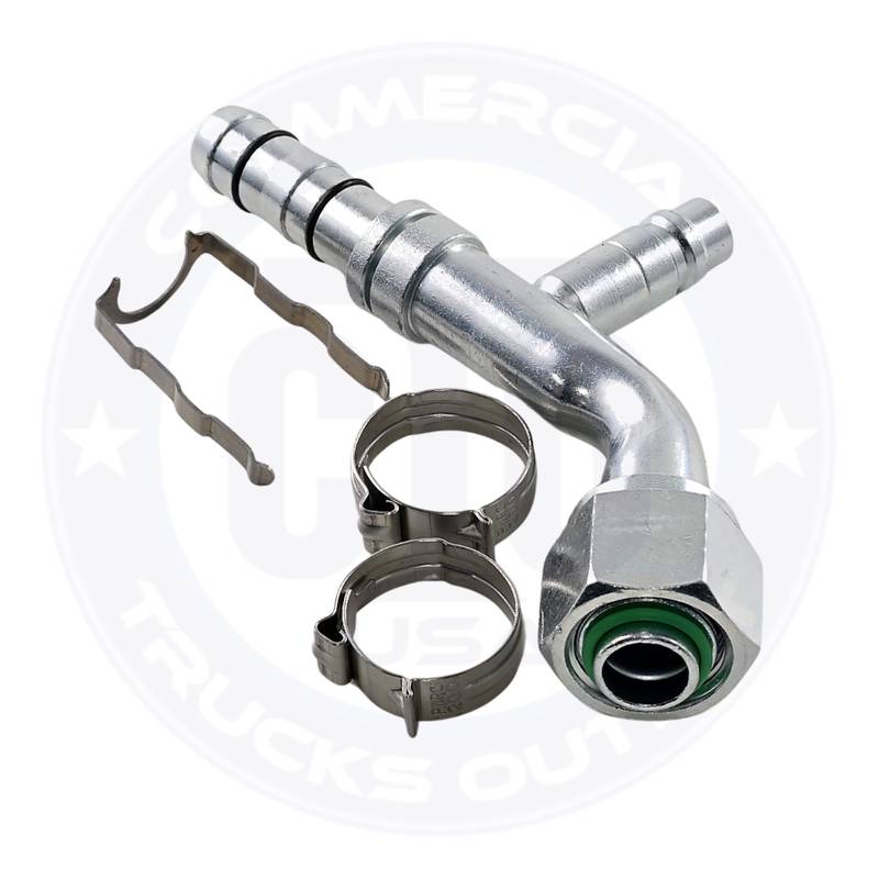 461-8931 45° FITTING #10 FEMALE O-RING WITH R134A LOW PORT