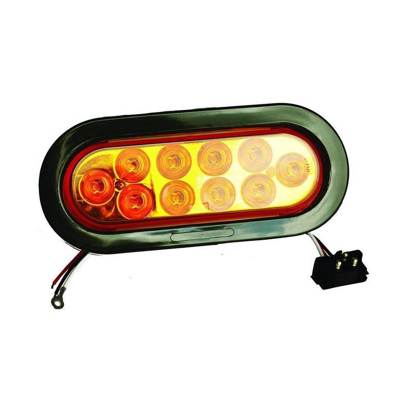 F235190-24 24V OV AMBR 6" 10LED