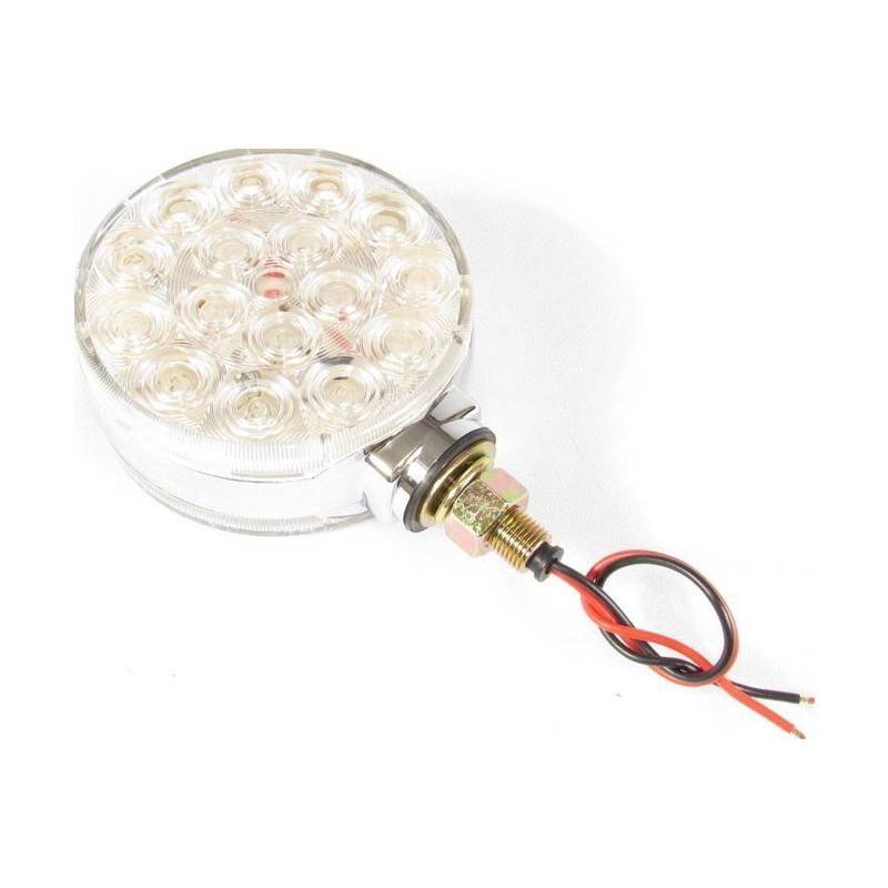 F235261 ROUND CLR CHR TURN LED