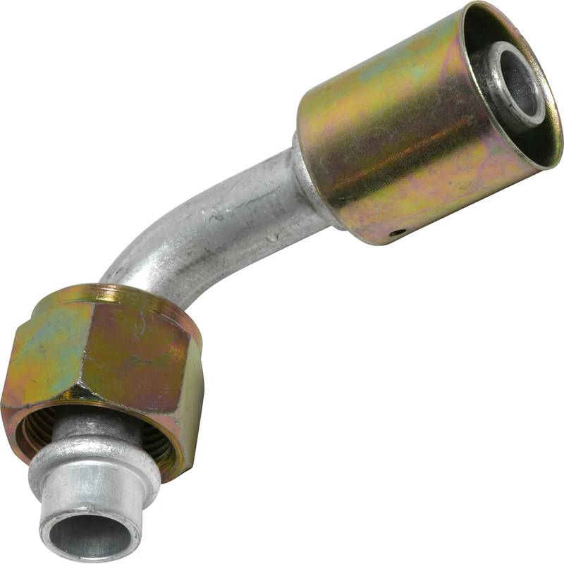FT 0087C 12FOR -2BL ALUMINUM 90" MALE O-RING BEADLOCK FITTING