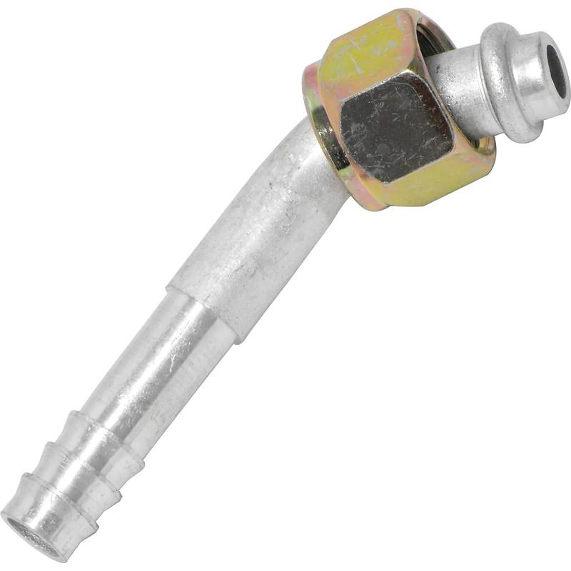 FT 1312C #8 FOR-8BB ALUMINUM 45° FEMALE O-RING BARB FITTING