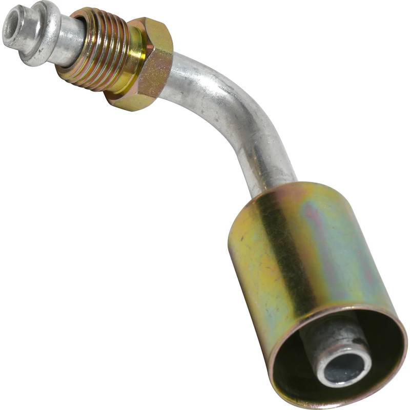 FT 1425C 6MOR-8BL ALUMINUM 90º MALE O-RING BEADLOCK FITTING