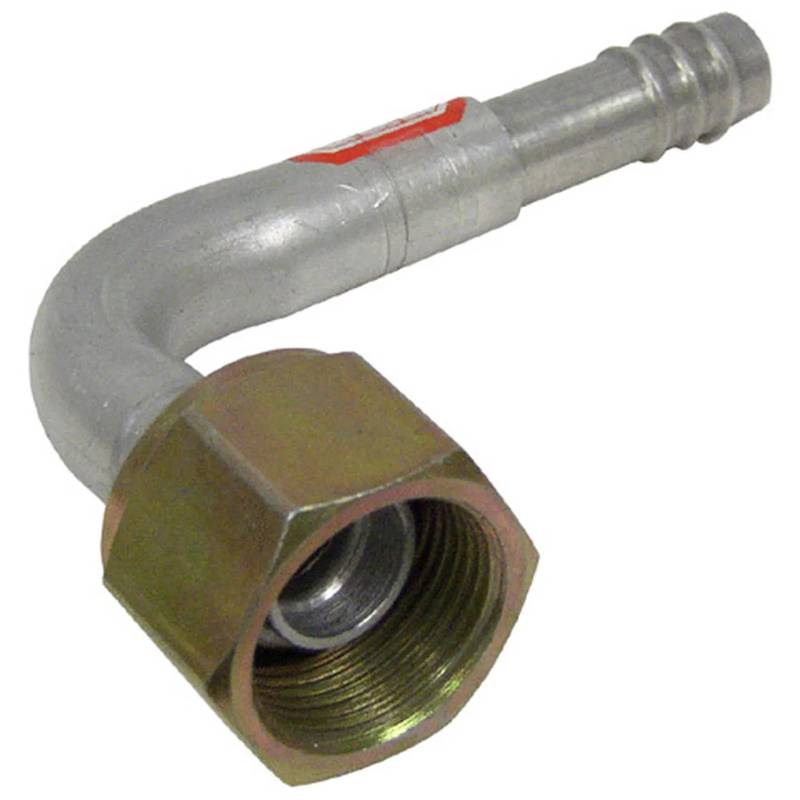 FT 1526C 12FOR-10BB ALUMINUM 90º FEMALE O-RING BARB FITTING