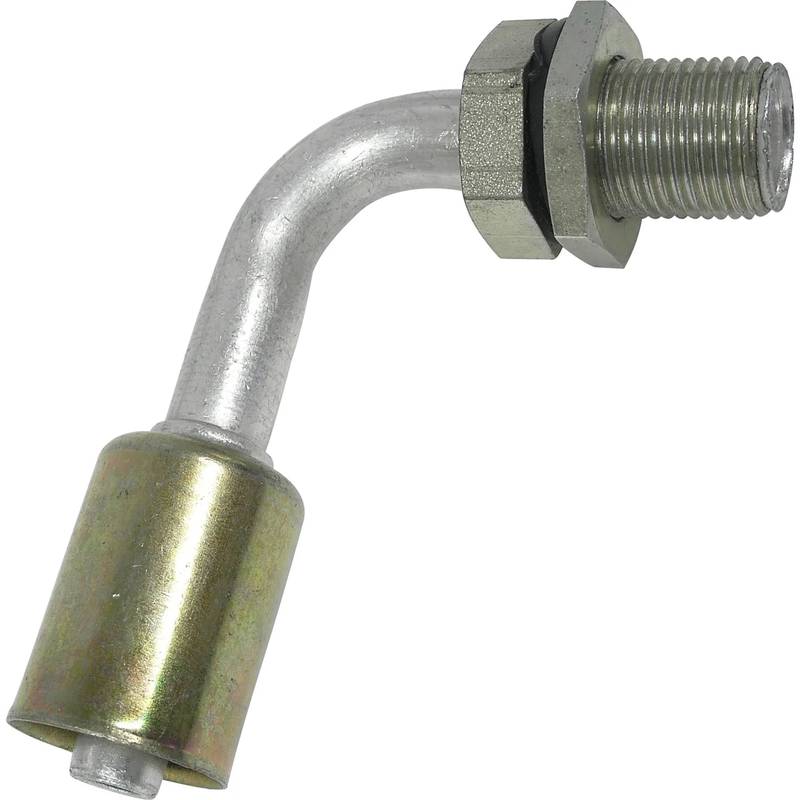 FT 1722C ALUMINUM 90° BULKHEAD BEADLOCK FITTING