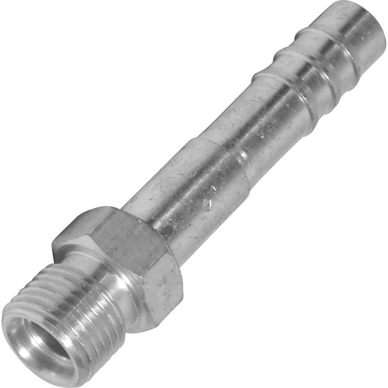 FT 1801C 6MIO-8BB ALUMINUM STRAIGHT MALE INSERT O-RING BARB FITTING