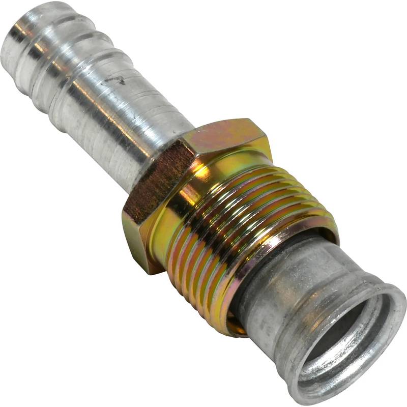 FT 1814C 12MIO-12BB ALUMINUM STRAIGHT MALE INSERT O-RING BARB FITTING